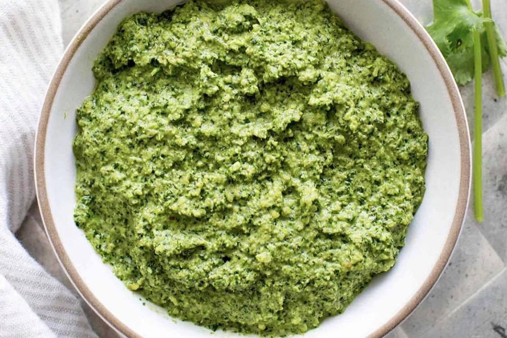 Scrumptious Organic Coriander Pesto Scrumptious Organic Coriander Pesto
