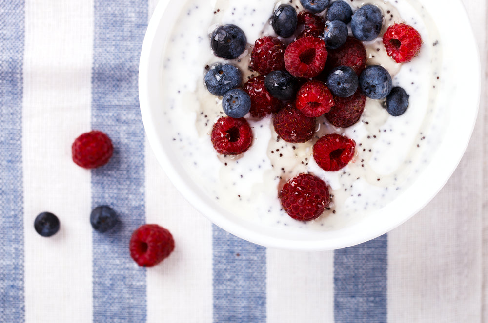 Coconut Berry Probiotic Chia Seed Breakfast Coconut Berry Probiotic Chia Seed Breakfast