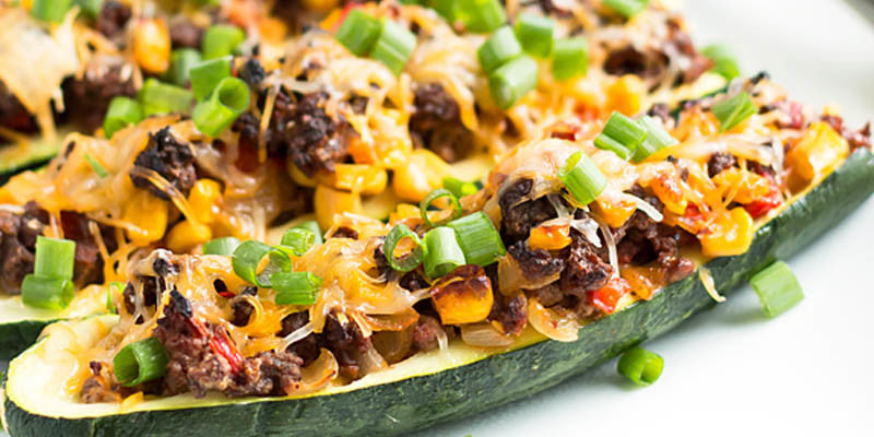 Organic Stuffed Zucchini Tacos Organic Stuffed Zucchini Tacos
