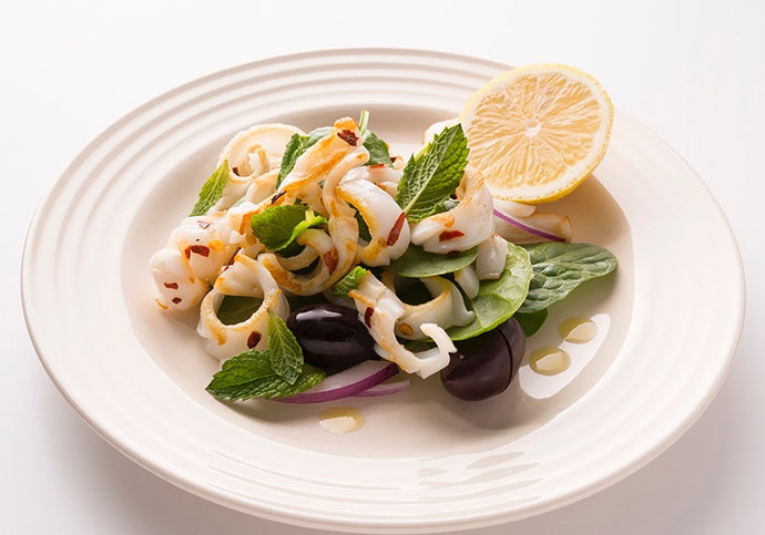 Summer Calamari Salad with a Little Kick